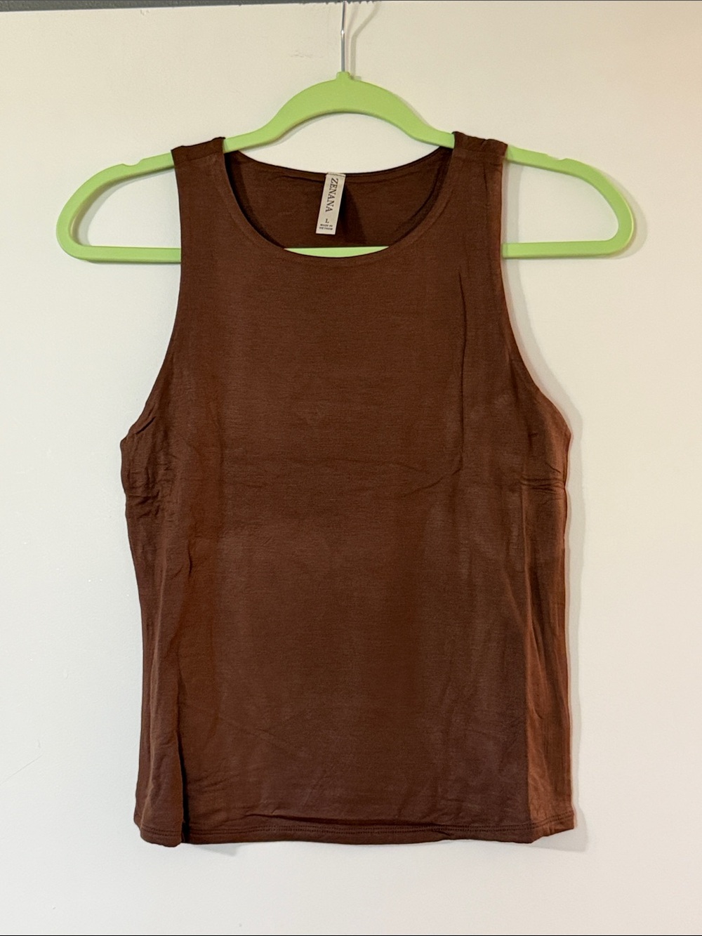 NWOT Zenana Outfitters Brown Sleeveless Tank Top